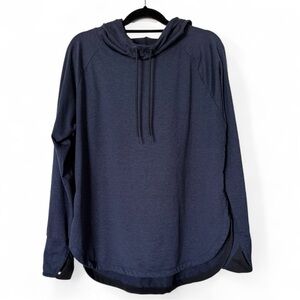 Serene Tangerine Women’s Navy Hooded Pullover Hoodie XL Athleisure Activewear